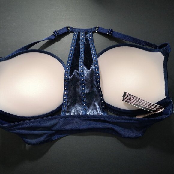 NWT Victoria's Secret Size 36C Navy Front Closure "Very Sexy" Push Up Bra - Picture 8 of 8
